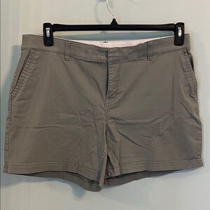Women's Casual Khaki Green Shorts by Lane Bryant
